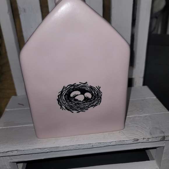 Rae Dunn Pink Ceramic Birdhouse - Picture 2 of 3
